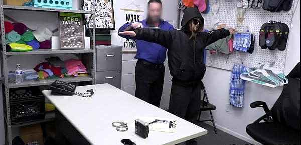  Masked Asian teen Alexia Anders caught and fucked by a perverted policeman